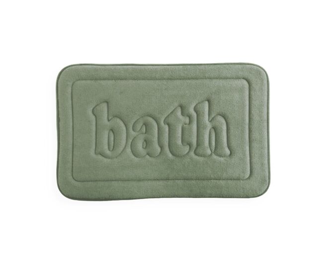 Alfombra baño bath 40x60cm color verde