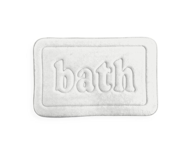 Alfombra baño bath 40x60cm color blanco
