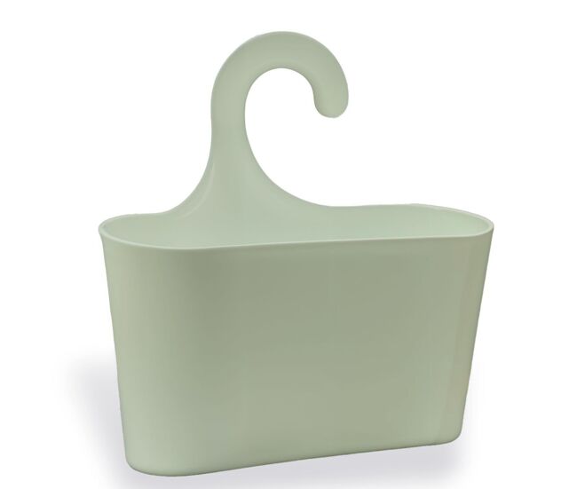 Cesta accesorios baño color verde