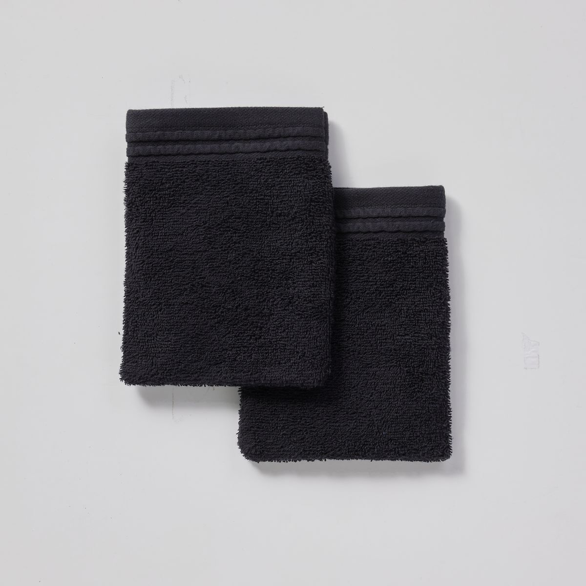 Set 2 guantes algodón baño color negro