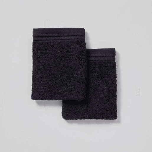 Conjunto de 2 luvas BAÑO em algodão preto Conjunto de 2 luvas BAÑO em algodão preto