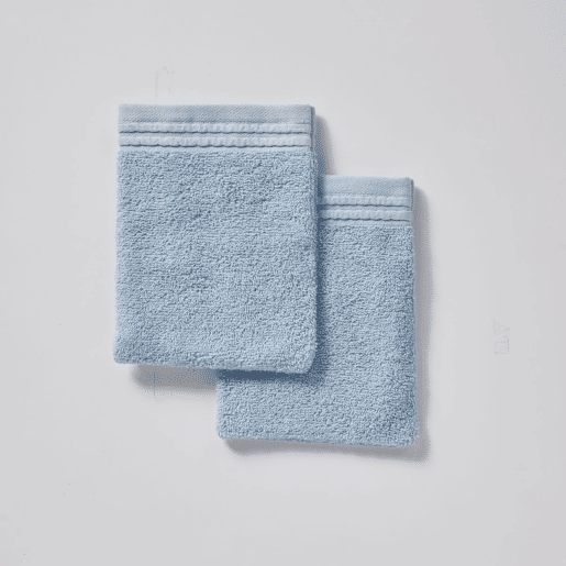 Conjunto de 2 luvas BAÑO em algodão azul