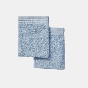 Conjunto de 2 luvas BAÑO em algodão azul