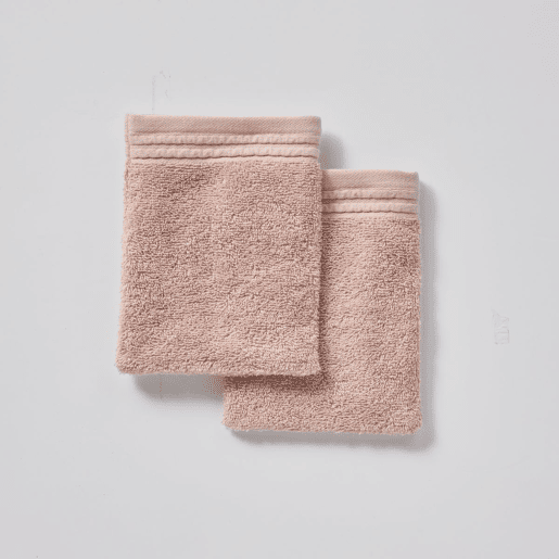 Conjunto de 2 luvas BAÑO em algodão rosa Conjunto de 2 luvas BAÑO em algodão rosa