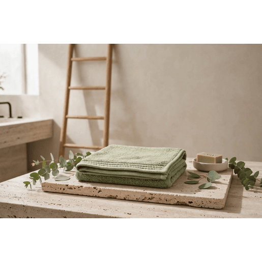 Toalha de algodão COTTON 50x80cm verde