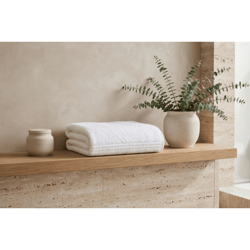 Toalha de algodão COTTON 50x80cm branco Toalha de algodão COTTON 50x80cm branco