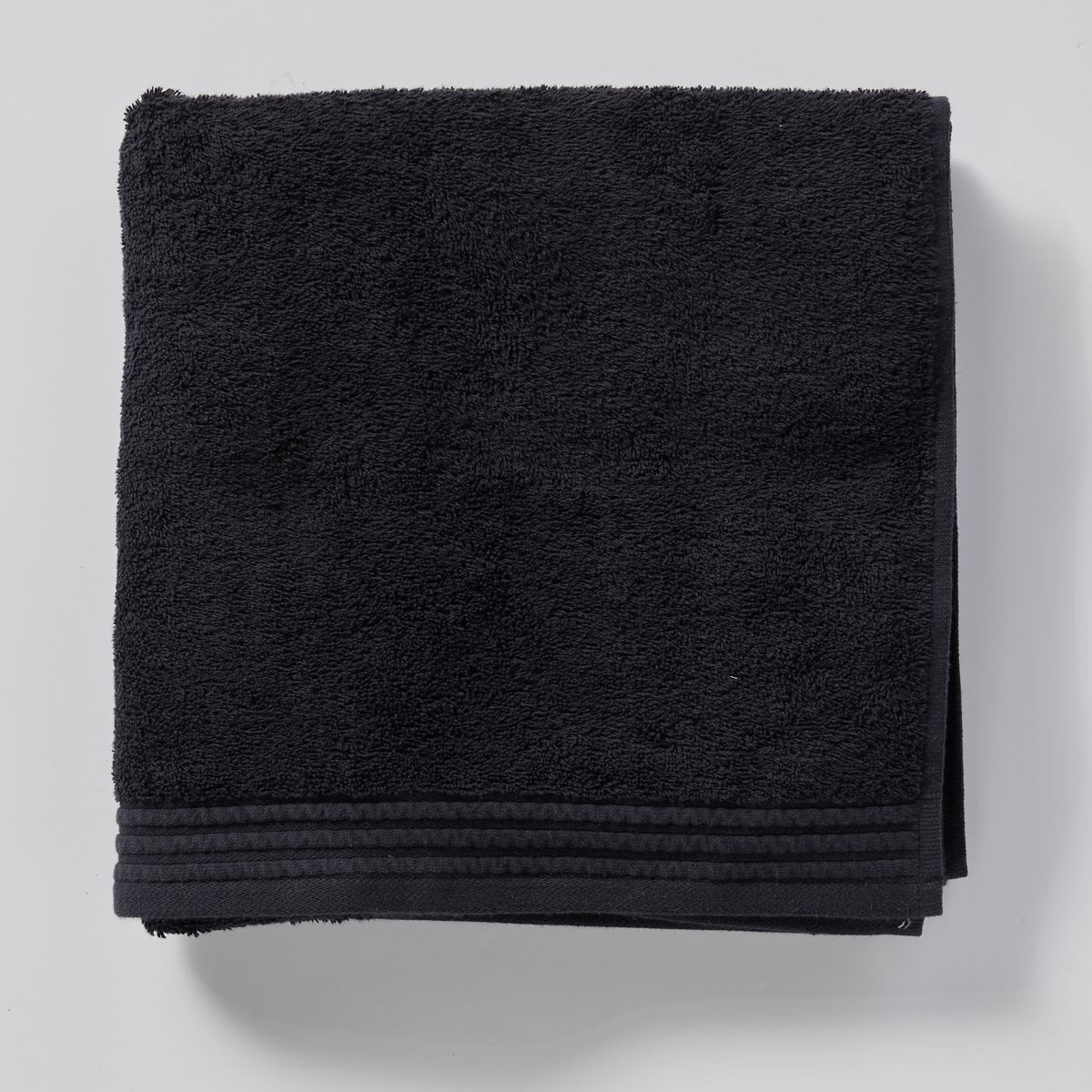 Toalla algodón cotton 65x130cm color negro