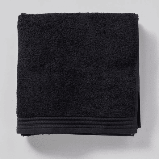 Toalha de algodão COTTON 65x130cm preto