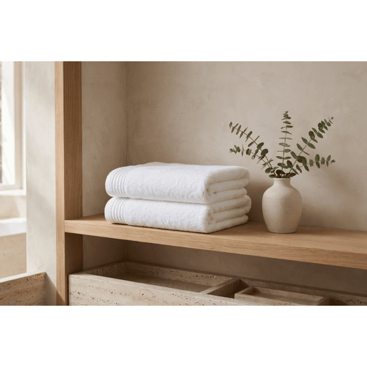 Toalha de algodão COTTON 65x130cm branco Toalha de algodão COTTON 65x130cm branco