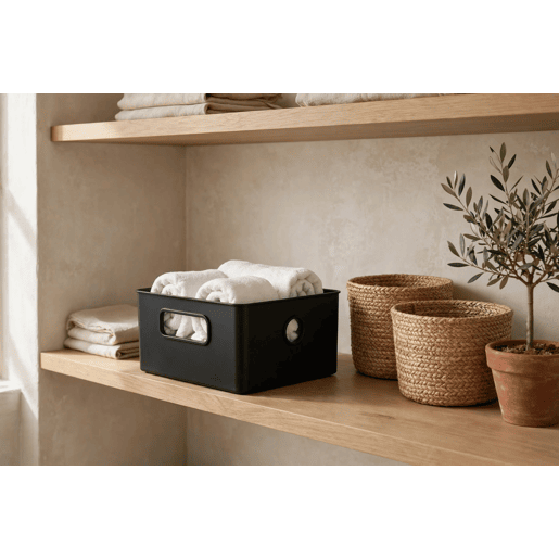 Caixa STORAGE 13,5x28x12,5cm preto Caixa STORAGE 13,5x28x12,5cm preto
