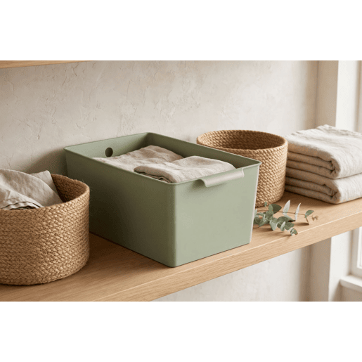 Caixa STORAGE 19x25x15cm cor verde