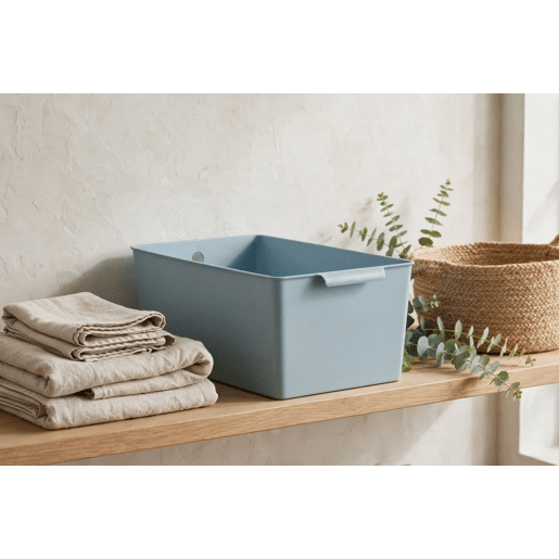 Caixa STORAGE 19x25x15cm cor azul