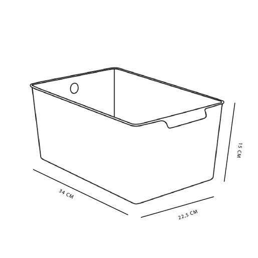 Caixa STORAGE 22,5x34x15cm cor rosa Caixa STORAGE 22,5x34x15cm cor rosa