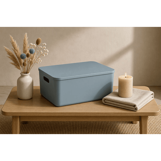 Caixa STORAGE 26x36x16cm cor azul
