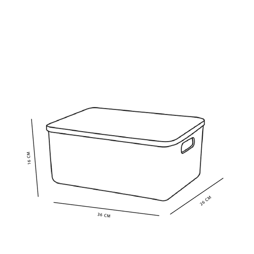 Caixa STORAGE 26x36x16cm cor rosa Caixa STORAGE 26x36x16cm cor rosa