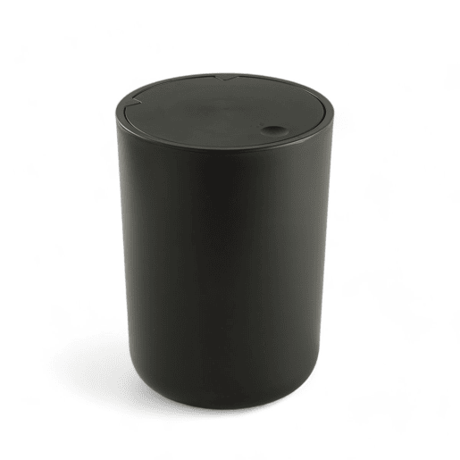 Balde do lixo BASURA 8,5 litros com tampa ABS preto