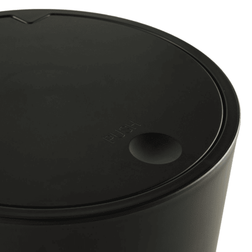 Balde do lixo BASURA 8,5 litros com tampa ABS preto