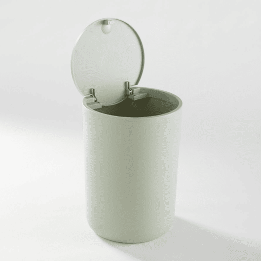 Balde do lixo BASURA 8,5 litros com tampa ABS verde