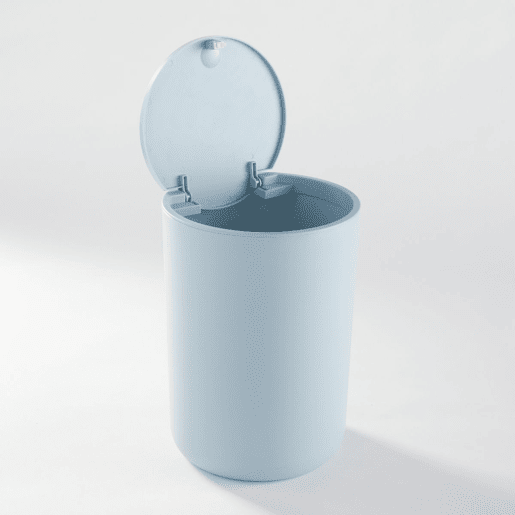 Balde do lixo BASURA 8,5 litros com tampa ABS azul