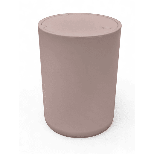 Balde do lixo BASURA 8,5 litros com tampa ABS rosa