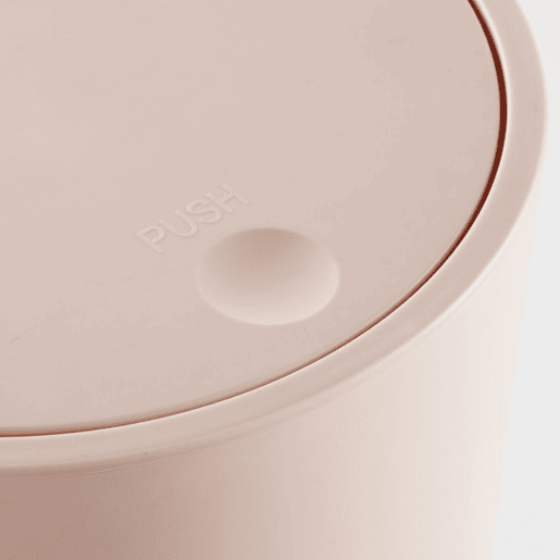 Balde do lixo BASURA 8,5 litros com tampa ABS rosa