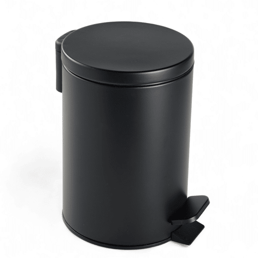 Balde do lixo BASURA 3 litros com pedal preto
