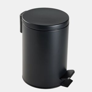 Balde do lixo BASURA 3 litros com pedal preto