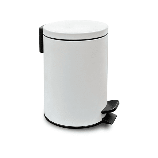 Balde do lixo BASURA 3 litros com pedal branco