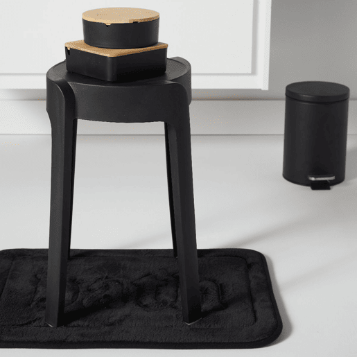 Banco APILABLE plástico 45cm preto Banco APILABLE plástico 45cm preto
