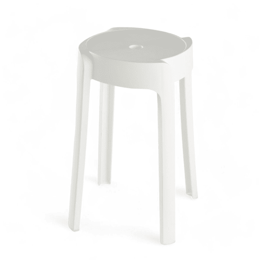 Banco APILABLE plástico 45cm branco