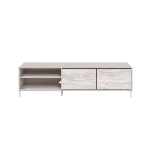 Móvel de TV VANYA 180cm bege e branco Móvel de TV VANYA 180cm bege e branco