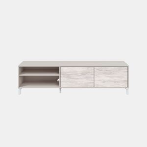 Móvel de TV VANYA 180cm bege e branco