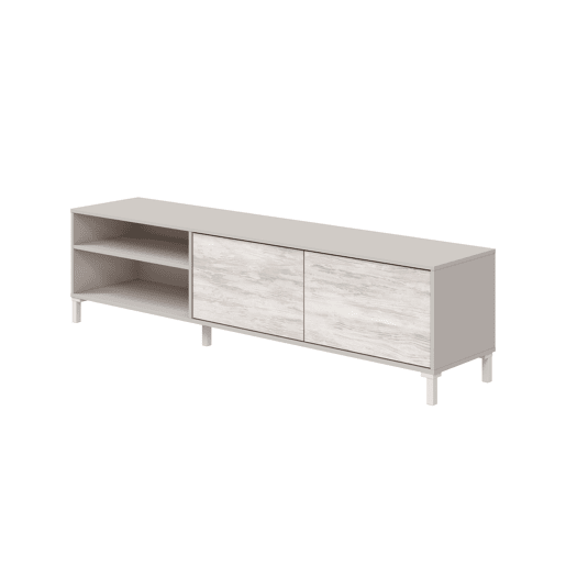 Móvel de TV VANYA 180cm bege e branco Móvel de TV VANYA 180cm bege e branco