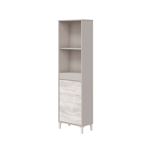 Vitrine alta VANYA bege e branco Vitrine alta VANYA bege e branco