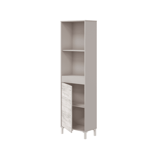 Vitrine alta VANYA bege e branco Vitrine alta VANYA bege e branco