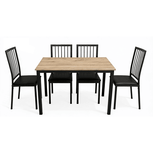 Conjunto de mesa fixa com 4 cadeiras DIEGO