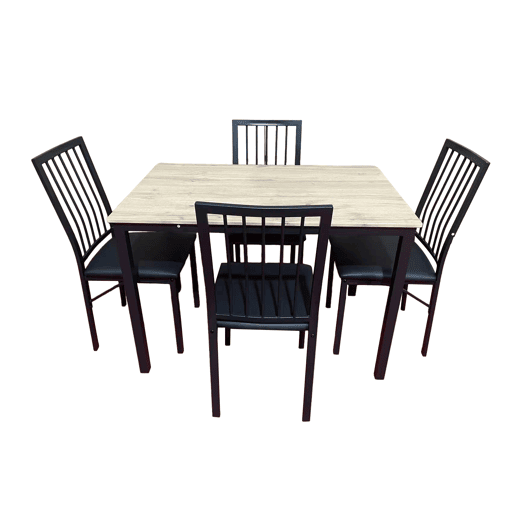 Conjunto de mesa fixa com 4 cadeiras DIEGO