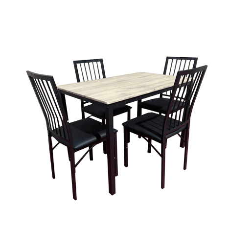 Conjunto de mesa fixa com 4 cadeiras DIEGO
