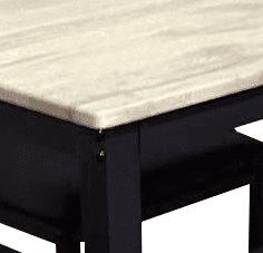 Conjunto de mesa fixa com 4 cadeiras DIEGO