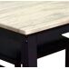 Conjunto de mesa fija con 4 sillas DIEGO Conjunto de mesa fija con 4 sillas DIEGO Negro/ Madera