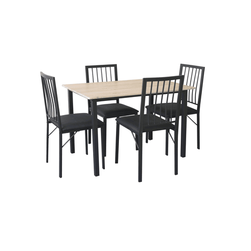 Conjunto de mesa fixa com 4 cadeiras DIEGO