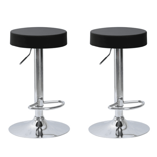 Conjunto de 2 bancos ajustáveis MAX cor preto