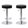 Conjunto de 2 bancos ajustáveis MAX cor preto