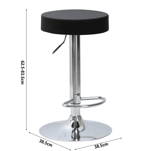 Conjunto de 2 bancos ajustáveis MAX cor preto