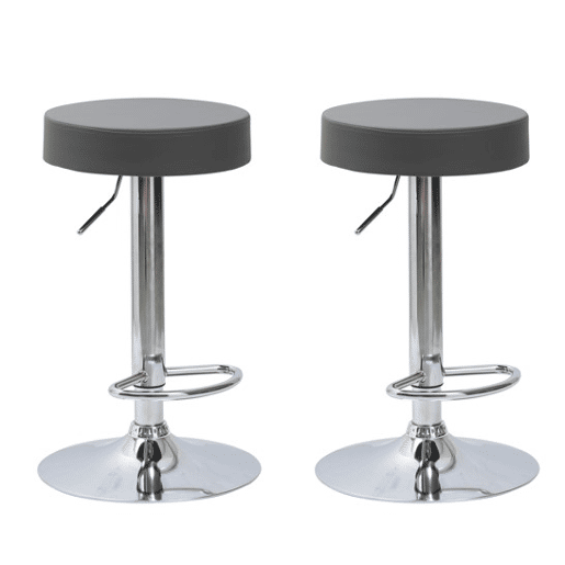 Conjunto de 2 bancos ajustáveis MAX cor cinza