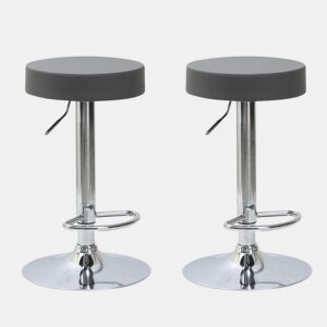 Conjunto de 2 bancos ajustáveis MAX cor cinza