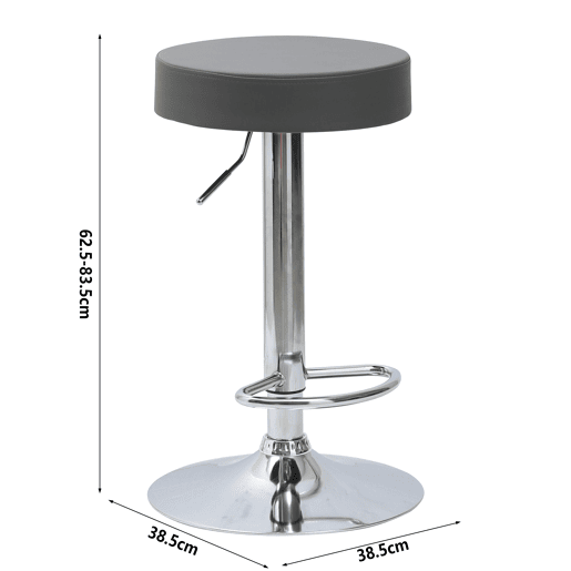 Conjunto de 2 bancos ajustáveis MAX cor cinza