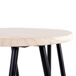 Pack de 2 taburetes fijos LARS madera y negro Pack de 2 taburetes fijos LARS madera y negro Madera