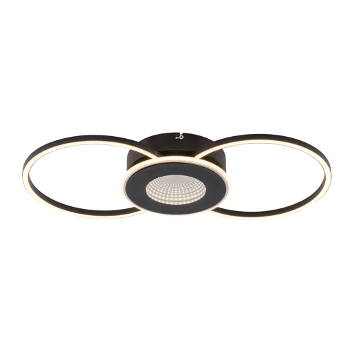 Plafon ERATO LED 20W 57cm cor preto marca CONFORAMA