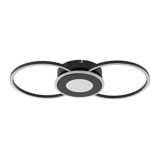 Plafon ERATO LED 20W 57cm cor preto marca CONFORAMA